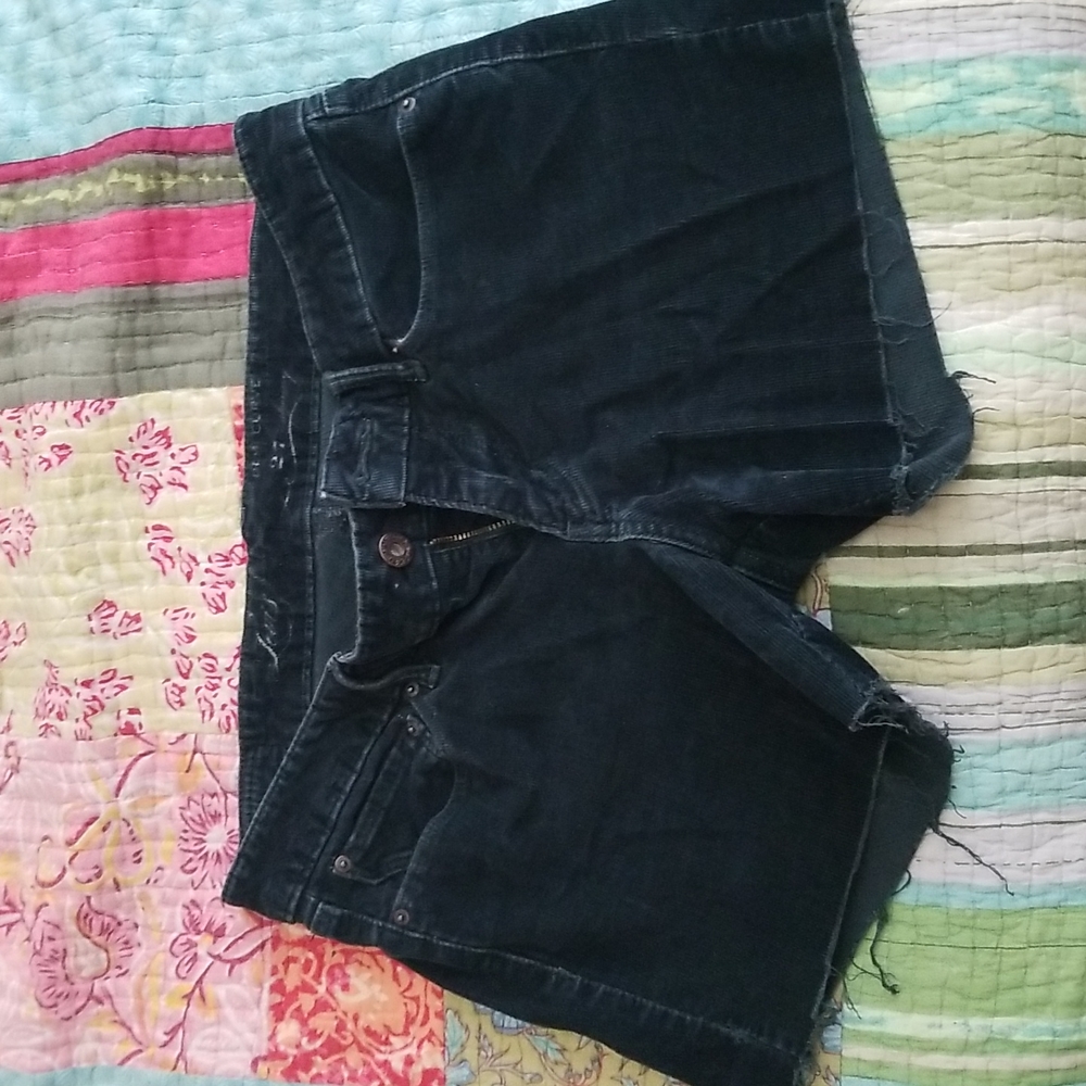 Levis thin corduroy cutoff shorts